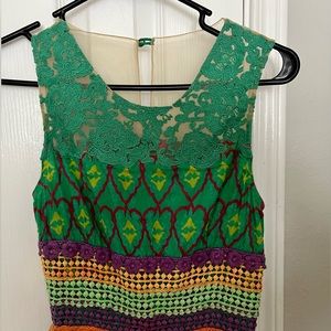 Colorful Lace Maxi Dress